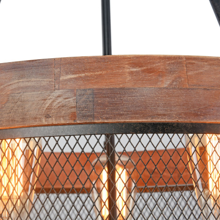 Подвесной светильник 5*E27 60Вт Черный IP20 Vittoria FR4561-PL-05-B Freya