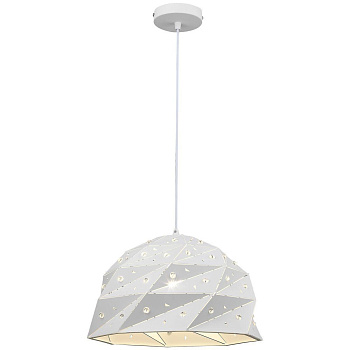 Светильник подвесной Белый/Белый, Прозрачный E27 1*60Вт WE265.01.006 WERTMARK