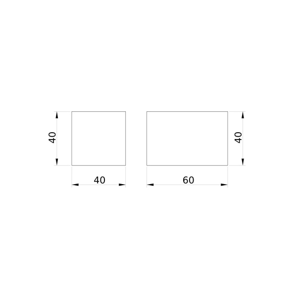 Модуль глухой 40х40 мм DKC