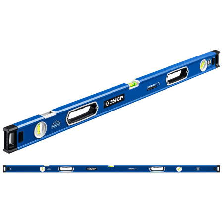 Мощный магнитный уровень 2000 мм с рукоятками и зеркальным глазком Эксперт-М ЗУБР