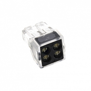 Строительно-монтажная клемма СМК 773-104 4 отверстия 1,0-2,5мм2 (100шт) PROxima EKF