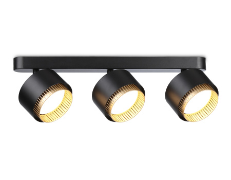 Светильник накладной TN71295/3 BK/GD черный/золото GX53/3 max 12W 400*95*137 Ambrella Light