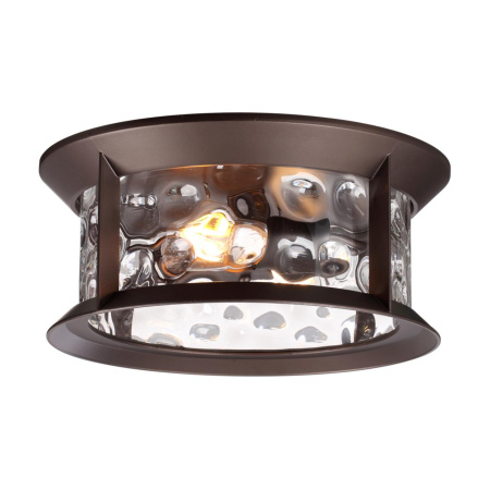 Ландшафтный потолочный св-к E27 2*60W IP44 MAVRET темно-коричневый/стекло ODEON LIGHT