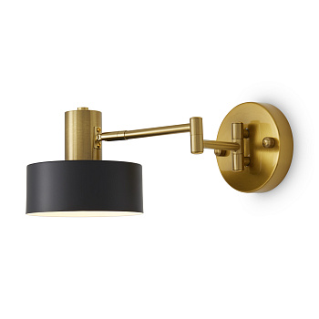 Настенный светильник (бра) 1*E27 60Вт Черный и Латунь IP20 Izza FR4008WL-01BBS Freya