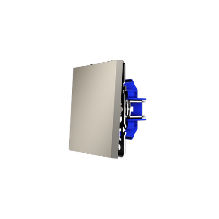 Проходной переключатель встраиваемый Voltum S70 одноклавишный 10А, (кашемир)