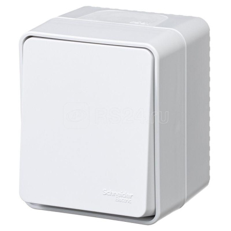 AtlasDesign Profi54 Выключатель кнопочный ОУ 1 кл. 10А белый IP54 Schneider Electric