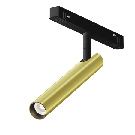 Трековый светильник LED 6Вт Черный и Латунь IP20 Magnetic track system Exility TR141-2-6W3K-M-BS Technical Maytoni