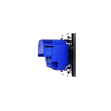 Розетка встраиваемая Voltum S70 с заземлением и защитными шторками, 16А, с USB, A+C, (титан)