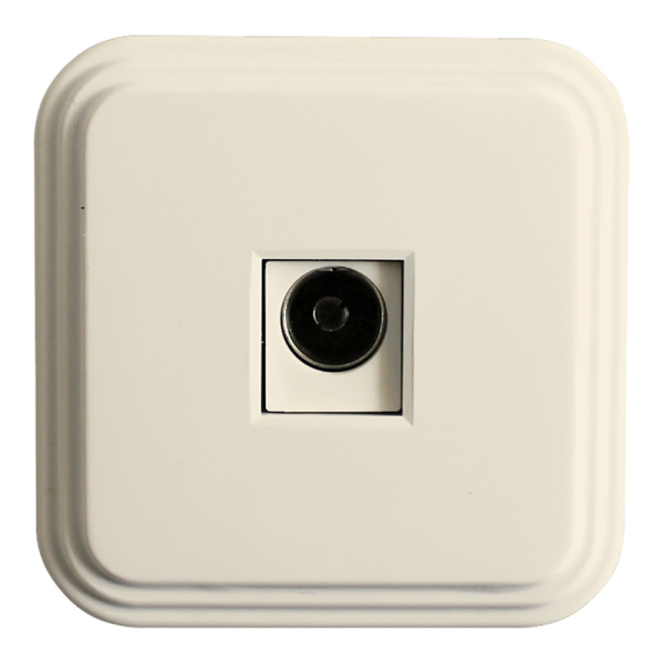 Розетка телевизионная 1-местная STEKKER, PST00-20-20 (ТР-01-БЖ), 75 Ом, 5-862МГц, слоновая кость Розетка телевизионная 1-местная STEKKER, PST00-20-20 (ТР-01-БЖ), 75 Ом, 5-862МГц, слоновая кость