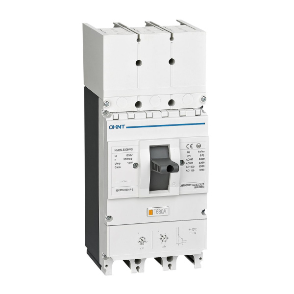 Выключатель автоматический NM8N-630HVS TM 3П 400А 50кА с рег. термомаг. расцепителем CHINT