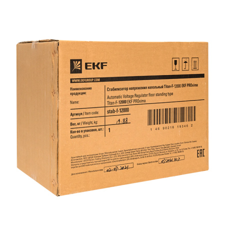 Стабилизатор напряжения напольный TITAN F-12000 PROxima EKF