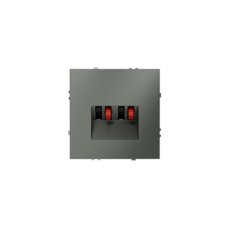 Розетка акустическая встраиваемая Voltum S70 4-местная, (титан)