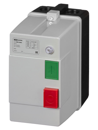 Контактор КМН34062 40А в оболочке с индикатором Ue=220В/АС3 IP54 TDM