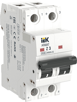 Выключатель автоматический ВА МОД M06N-DC 2П Z 3А ARMAT IEK