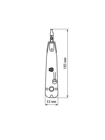 Инструмент И-МВУ, монтаж и обрезка витой пары, ударный, «МастерЭлектрик» TDM