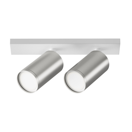 Потолочный светильник 2*GU10 10Вт Белый и Матовое серебро IP20 Ceiling & Wall C051CL-U-2WS Technical Maytoni