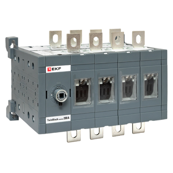 Рубильник 200A 4П реверсивный без рукоятки управления TwinBlock EKF