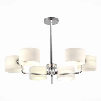 Люстра потолочная Хром/Молочно-Белый E14 6*40Вт SLE1121-102-06 EVOLUCE