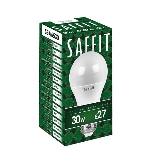 Лампа светодиодная SAFFIT SBA6530 Шар E27 30W 2700K фото 2