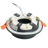 Светильник потолочный встраиваемый, 15W 230V GX53, IP44, черный, круг, без лампы, DL504 Feron