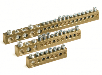 Шина латунная 5х7мм, 1х8мм, 1х9мм, 1х12мм DKC