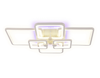 Потолочный светодиодный светильник с пультом FA5306/4+2 WH белый 176W 800*550*140 (ПДУ РАДИО 2.4G) Ambrella Light