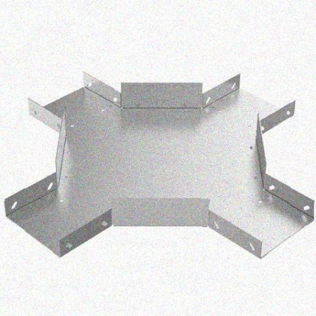 Лоток крестообразный замковый перфорированный КМЗ 500х100 УХЛ1, горячее цинкование S1,5