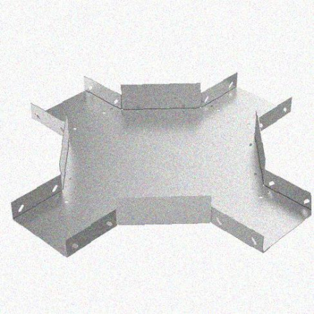 Лоток крестообразный замковый перфорированный КМЗ 400х60 УТ1,5, горячее цинкование S1,2