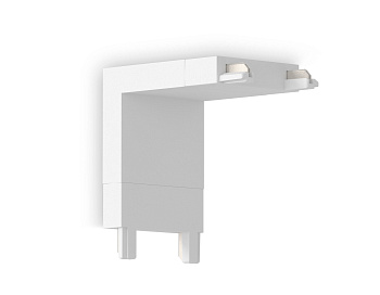 Коннектор угловой внутренний для накладного шинопровода Magnetic Ultra Slim GV1103 WH белый IP20 48V 26*26*26 Ambrella Light