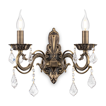 Бра 2*E14 60Вт Бронза Антик IP20 Bronze RC245-WL-02-R Maytoni