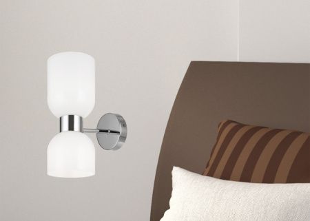 Настенный светильник (бра) 2*E27 60Вт Хром IP20 Savia FR5203WL-02CH Freya
