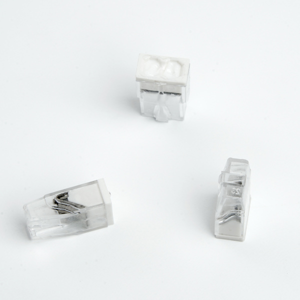 Клемма монтажная 2-проводная с пастой STEKKER для 1-жильного проводника, LD2273-242 (5 штук в упаковке)