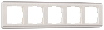 Stream Рамка горизонт/вертик 5 пост . перламутровый IP20 Werkel
