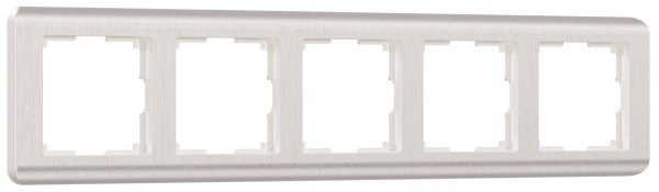 Stream Рамка горизонт/вертик 5 пост . перламутровый IP20 Werkel