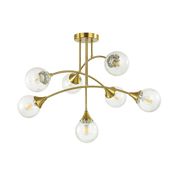 Люстра потолочная E14 7*40W 220V YOKO латунь LUMION