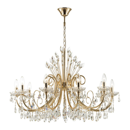 Люстра E14 10*40W VERSIA золотой/хрусталь ODEON LIGHT