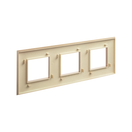 Рамка "Avanti", "Кремовый жемчуг", 3 поста (6 мод.) DKC