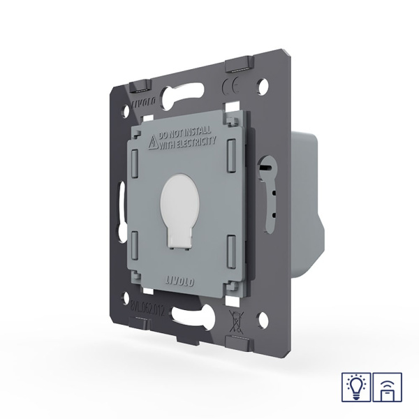 Одноклавишный сенсорный диммер с функцией радиоупр. (мех.) Classic NEW Livolo