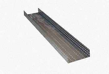 Лоток перфорированный ЛМ 300х65х2000 УТ1,5, горячее цинкование, S1,2