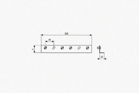 Соединитель лотковый замковый СЛЗх100х1,2 УТ1,5, оцинкованный лист, S1,2