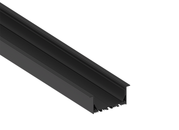 Donel Врезной алюминиевый профиль, 85х35х2000. Цвет: Черный матовый, RAL9005,Серия:DN8ALE