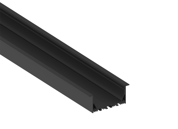 Donel Врезной алюминиевый профиль, 85х35х2000. Цвет: Черный матовый, RAL9005,Серия:DN8ALE