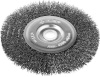 Профессионал. Щетка дисковая для точильно-шлифовального станка, витая стальная проволока 0,3мм, 125х12,7мм ЗУБР