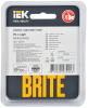 BRITE Рамка 1-мест. РУ-1-1-БрЧ металл черн. IEK