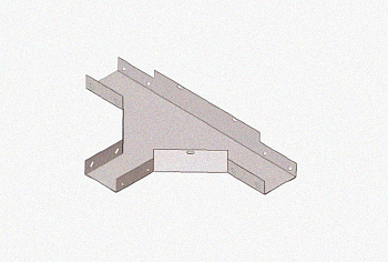 Лоток тройниковый замковый глухой ОТЗГ 200х80 УТ1,5, горячее цинкование, S1,0
