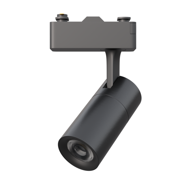 07-41 Комплект из 2 трековых свет-ов на шинопроводе 2х10Вт, 230В/50Гц, 1600лм, 4000К, IP20, чёрный, 500х50х150мм, накладной однофазный шинопровод, алю