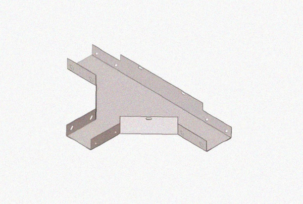 Лоток тройниковый замковый глухой ОТЗГ 200х80 УТ1,5, горячее цинкование, S1,0