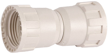 Соединитель "ШиреФит" "накидная гайка - накидная гайка", 20мм ЗУБР