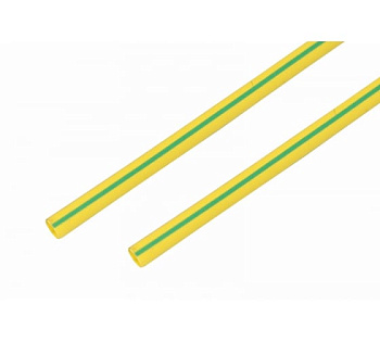 Трубка термоусадочная ТУТ 10/5 жел/зел (1м) Аллюр