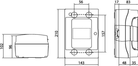 ЩРн-П-4, IP65 DKC